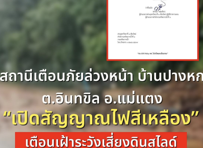 เตือนภัยฝนหนัก สถานีเตือนภัยล่วงหน้าบ้านปางหก อ.แม่แตง - betfahvip