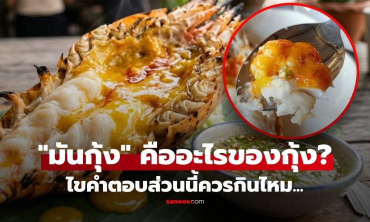 ช็อก! มันกุ้ง ไม่ใช่สมองกุ้ง! แล้วคืออะไร? กินได้มั้ย ไขปริศนาเด็ดบนหัวกุ้งเผา - betfahvip
