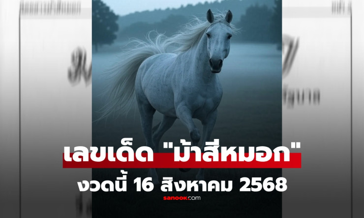เลขเด็ด ม้าสีหมอก งวดนี้ 16 สิงหาคม 2568 แนวทางหวยแม่น ๆ ที่คอหวยไม่ควรพลาด - betfahvip